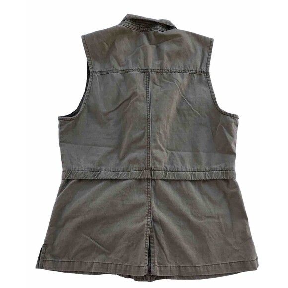 K Jordan Sleeveless Army Green Vest Size Medium - Picture 2 of 7